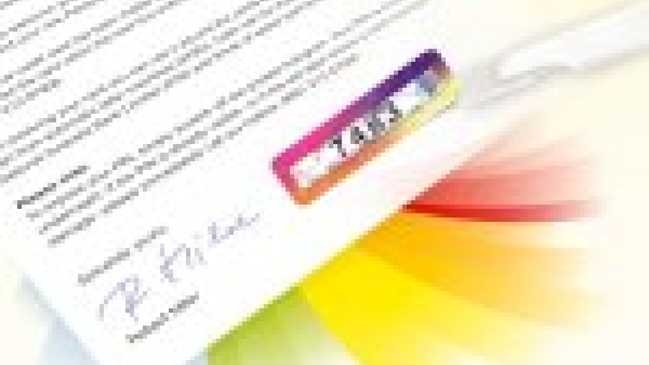 Schreiner ProSecure protects PINs with void multi-color label Schreiner ProSecure protects PINs with void multi-color label