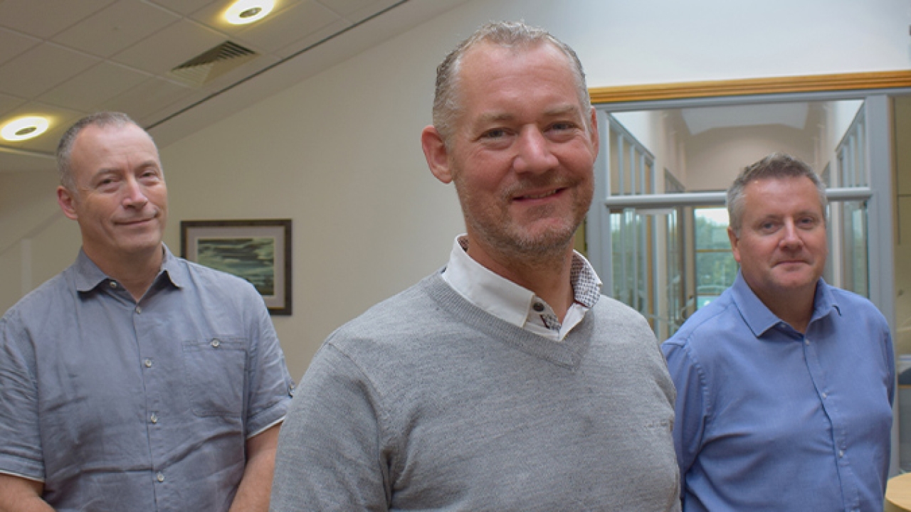 L-R: Jon Blackham, regional sales manager for the southern region; Paul Johnson, general manager; James Newnham, regional sales manager for the northern region L-R: Jon Blackham, regional sales manager for the southern region; Paul Johnson, general manager; James Newnham, regional sales manager for the northern region
