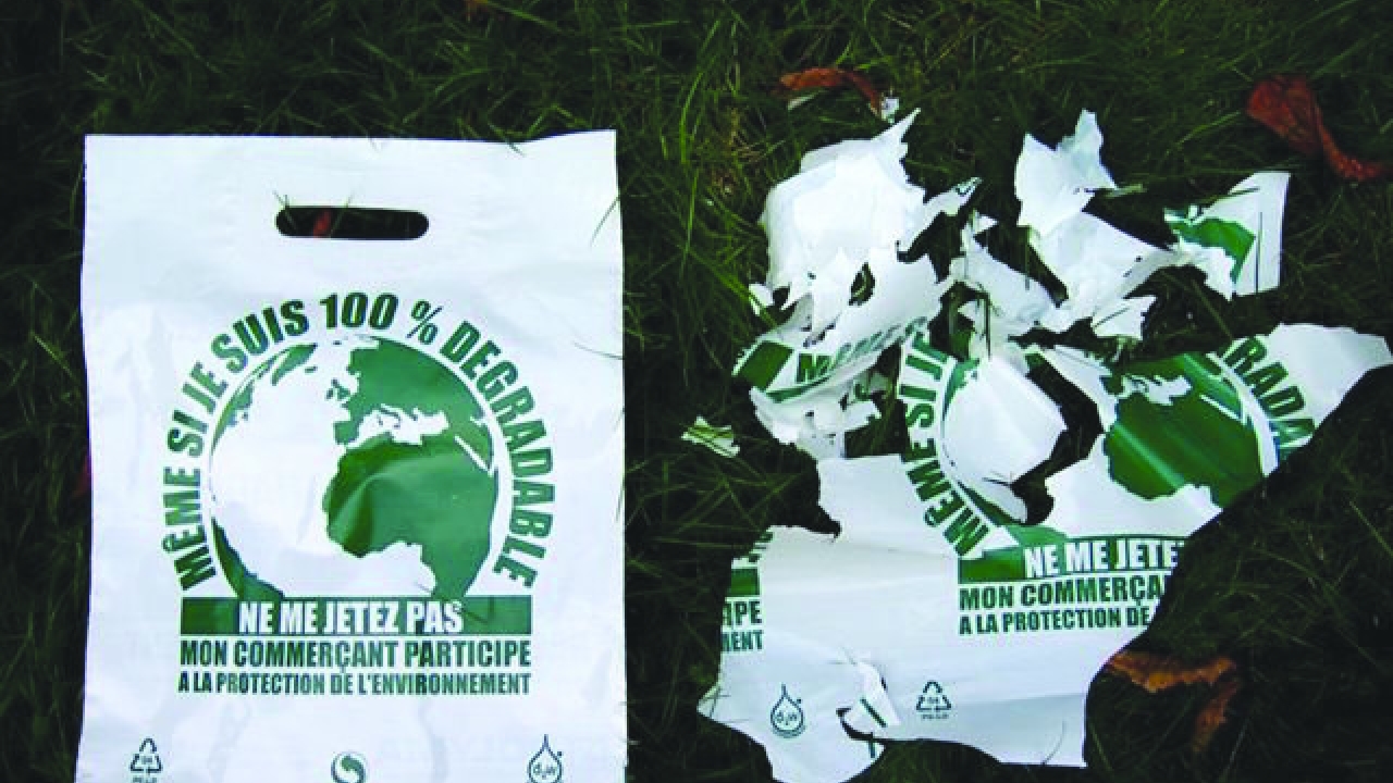The d2w additive helps plastic degrade at a faster rate