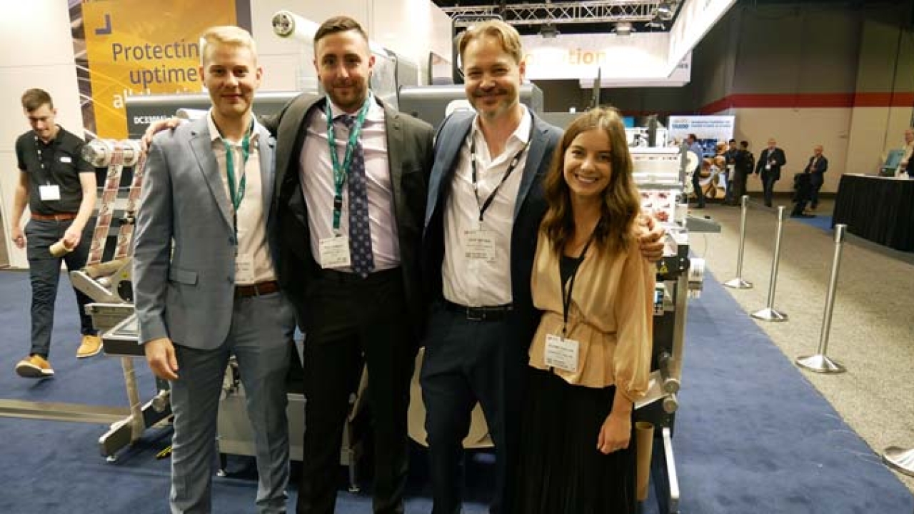 Shelden Hubbs, business development representative (Cambridge Label) - Paul Demeer, plant manager (Cambridge Label) – Uffe Nielsen, CEO (GM) Deanne Sinclair, owner of Cambridge Label Shelden Hubbs, business development representative (Cambridge Label) - Paul Demeer, plant manager (Cambridge Label) – Uffe Nielsen, CEO (GM) Deanne Sinclair, owner of Cambridge Label