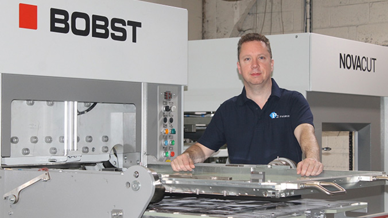 P2 Finishing has installed a Bobst Novacut 106 E flatbed die-cutter as part of its equipment portfolio update P2 Finishing has installed a Bobst Novacut 106 E flatbed die-cutter as part of its equipment portfolio update