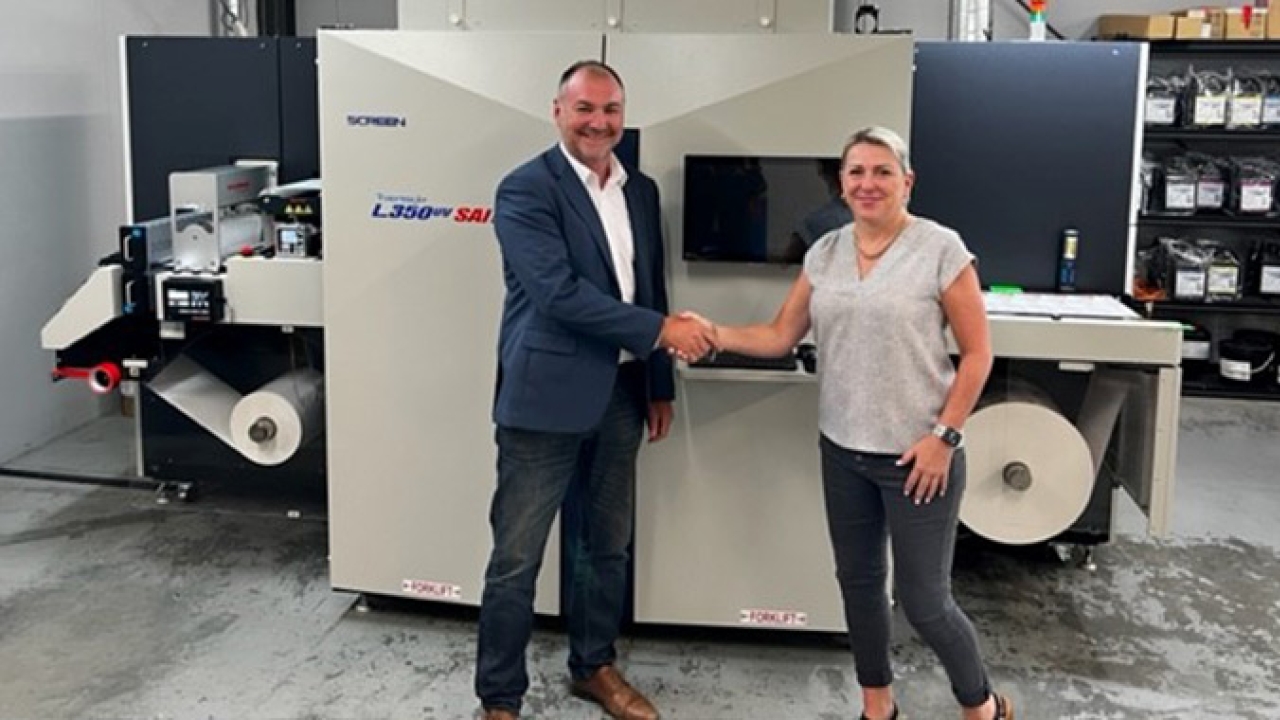 Sticky Labels has optimized its digital operations by upgrading to Screen L350UV SAI Inkjet Series Sticky Labels has optimized its digital operations by upgrading to Screen L350UV SAI Inkjet Series