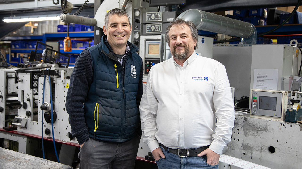 Rob Burton and Iain Pringle founded Bluepoint Tags and Labels in 2017