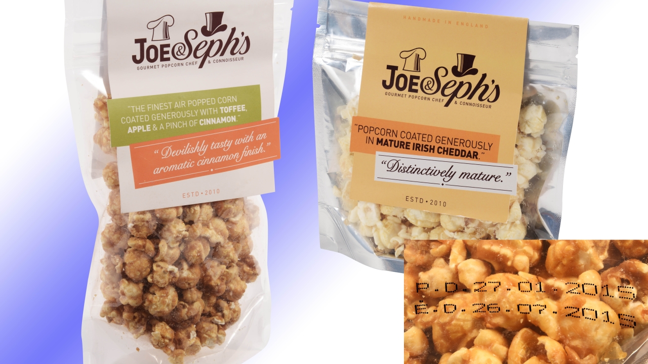 Gourmet popcorn manufacturer Joe & Seph’s has installed an Allen Coding RX-S continuous small character inkjet printer at its facility in Watford, which is being used to fulfill the Middle East’s stringent food packaging requirements