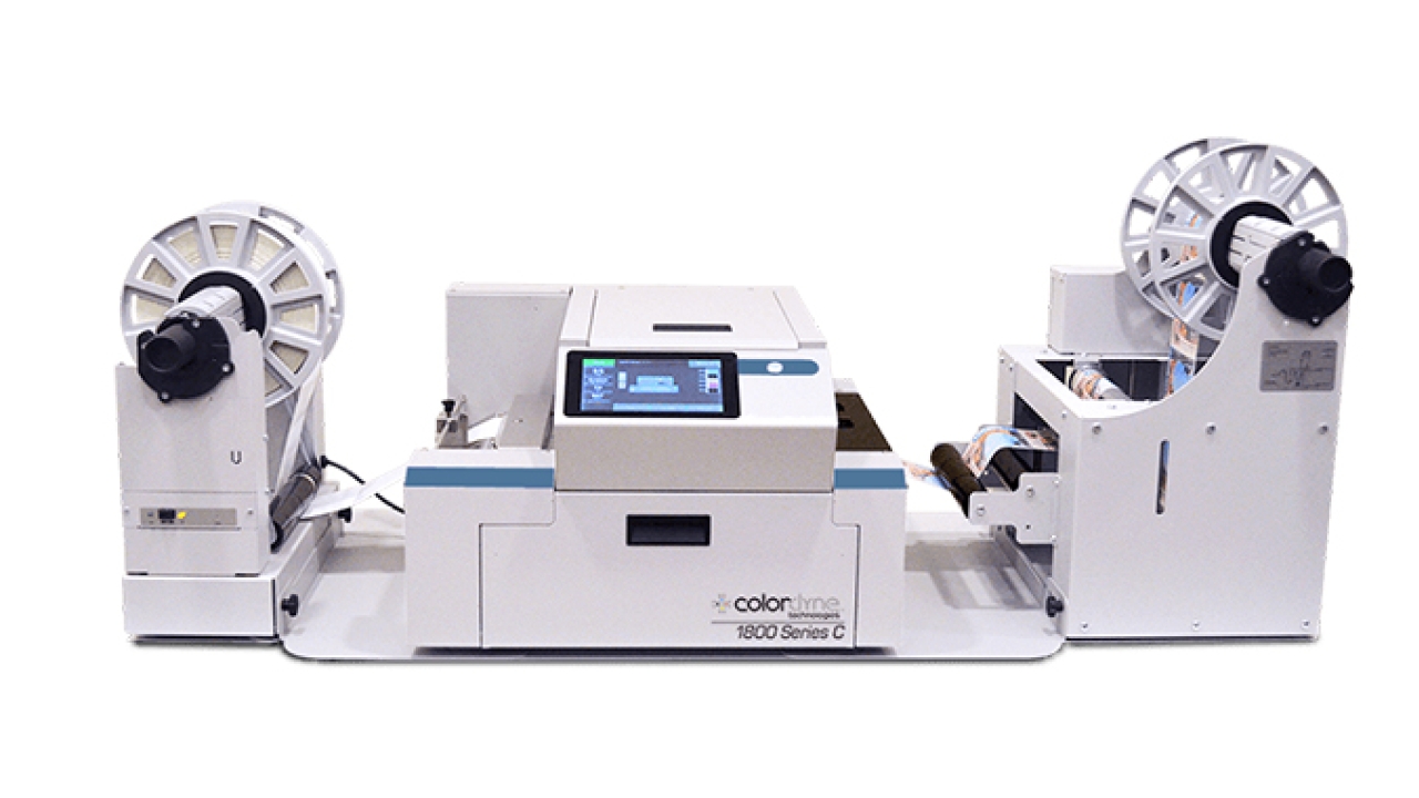 1800 Series C benchtop digital label printer by Colordyne 1800 Series C benchtop digital label printer by Colordyne