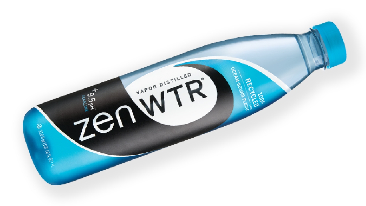 Eximpro wins the AWA International Sleeve Label Award 2021 for the ZenWTR Alkaline water using recycled plastics and Siegwerk’s deinkable ink systems