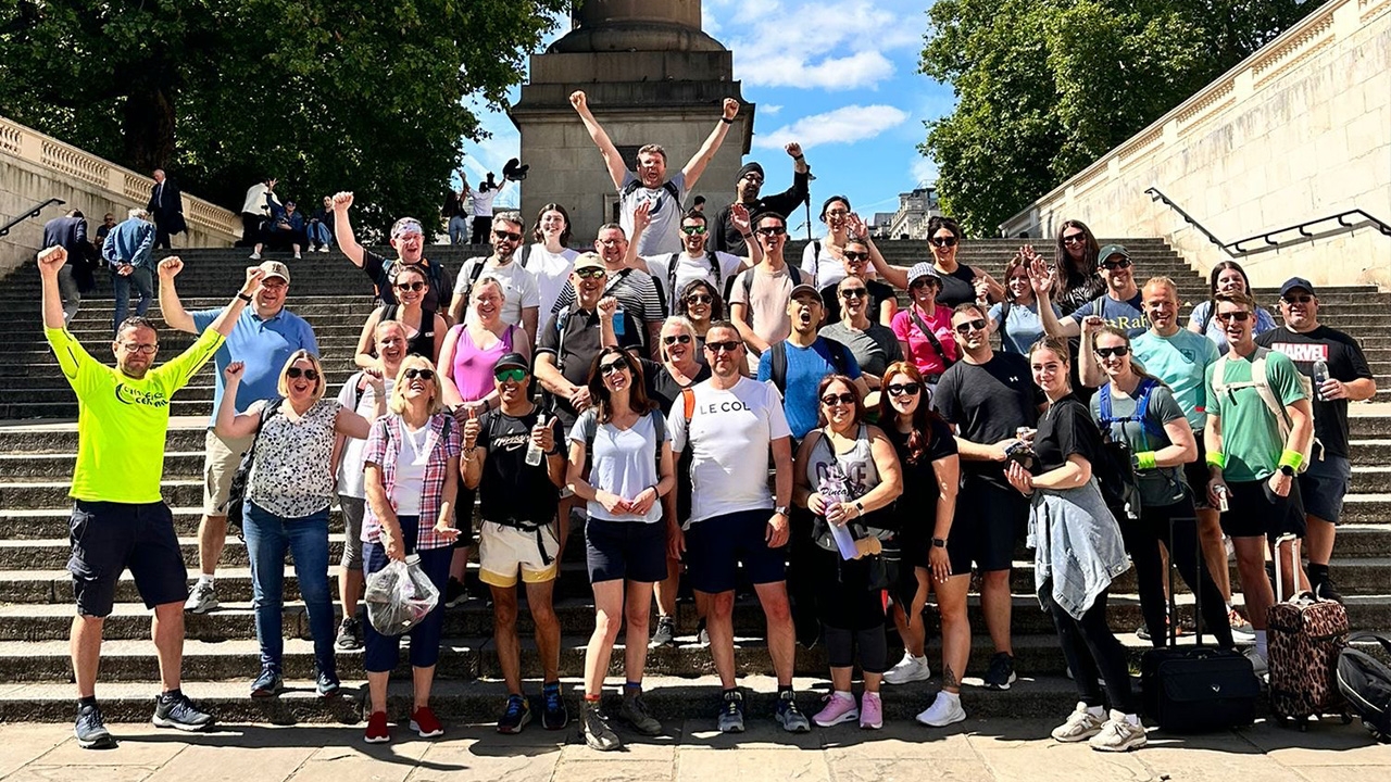 The Konica Minolta 20km London Landmarks Walk has raised more than GBP 4,000 for the three charities.