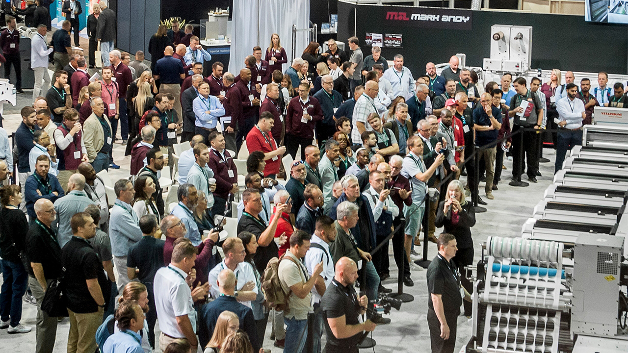 Mark Andy stand at Labelexpo Americas 2024