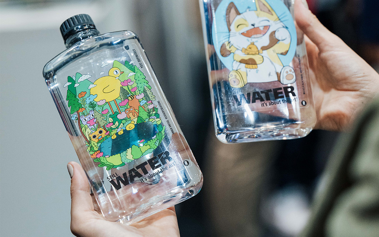 HP clear-on-clear labels