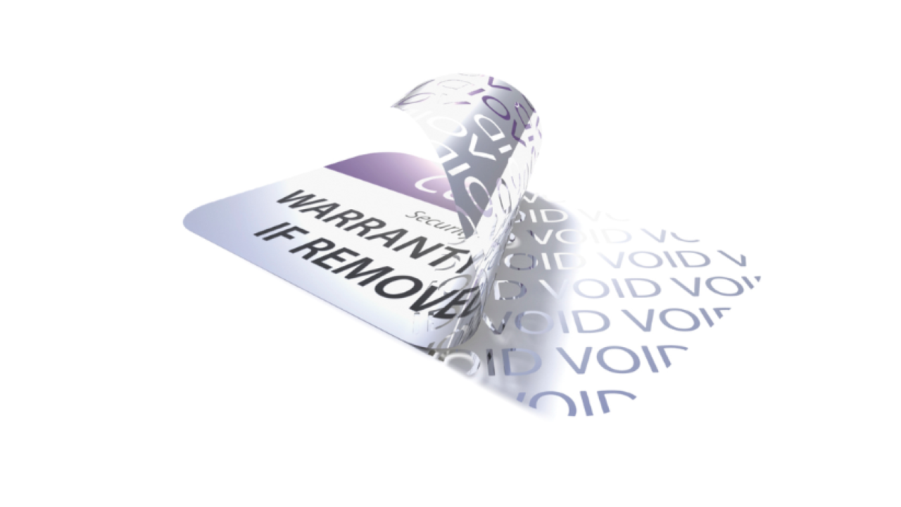 UPM expands void security label range UPM expands void security label range