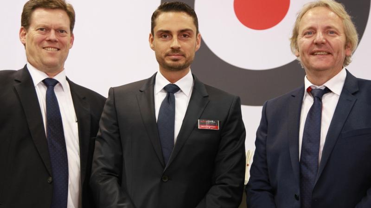 Pictured (from left): Markus Pieper, Printcon; Marco Aengenvoort, Rotocontrol; Martin Vogel, Printcon Pictured (from left): Markus Pieper, Printcon; Marco Aengenvoort, Rotocontrol; Martin Vogel, Printcon