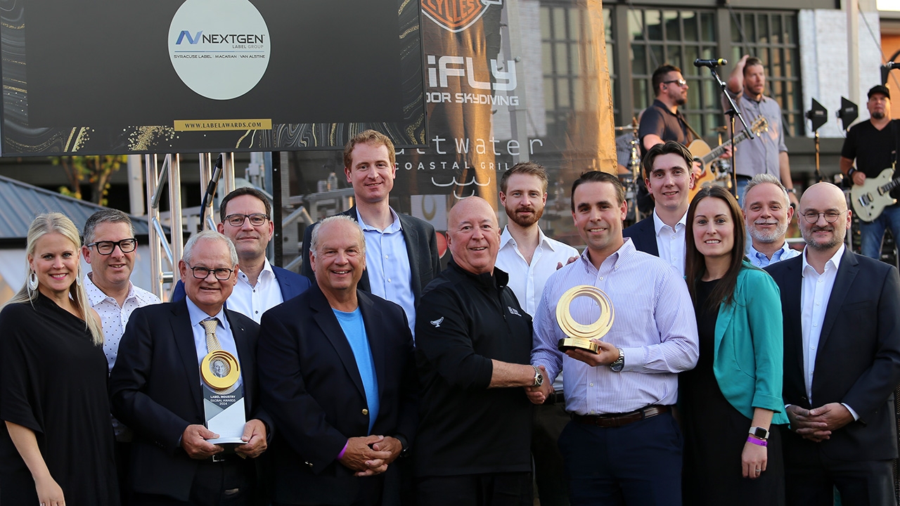 Ferdinand Rüesch IV, Gallus Group and NextGen Label Group celebrate at the Global Label Award