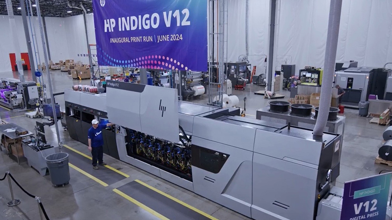 The HP Indigo V12 installed at Nosco