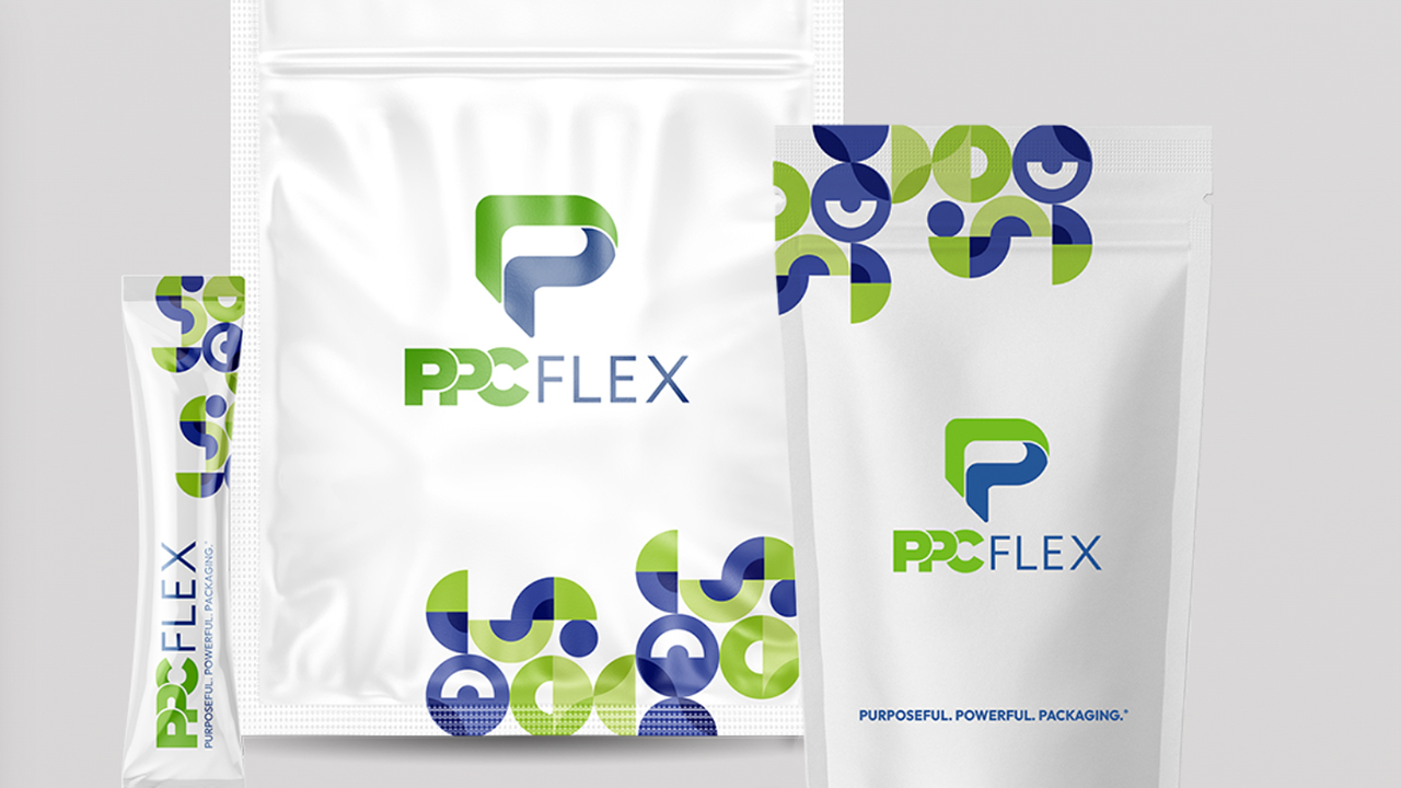 Various flexible packaging products with PPC Flex branding