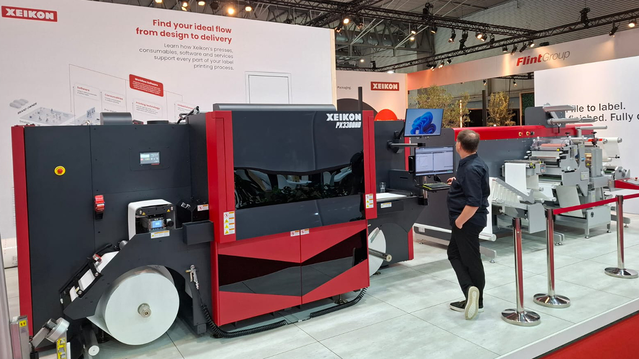 Xeikon PX3300HD integrated with the LCU at Labelexpo