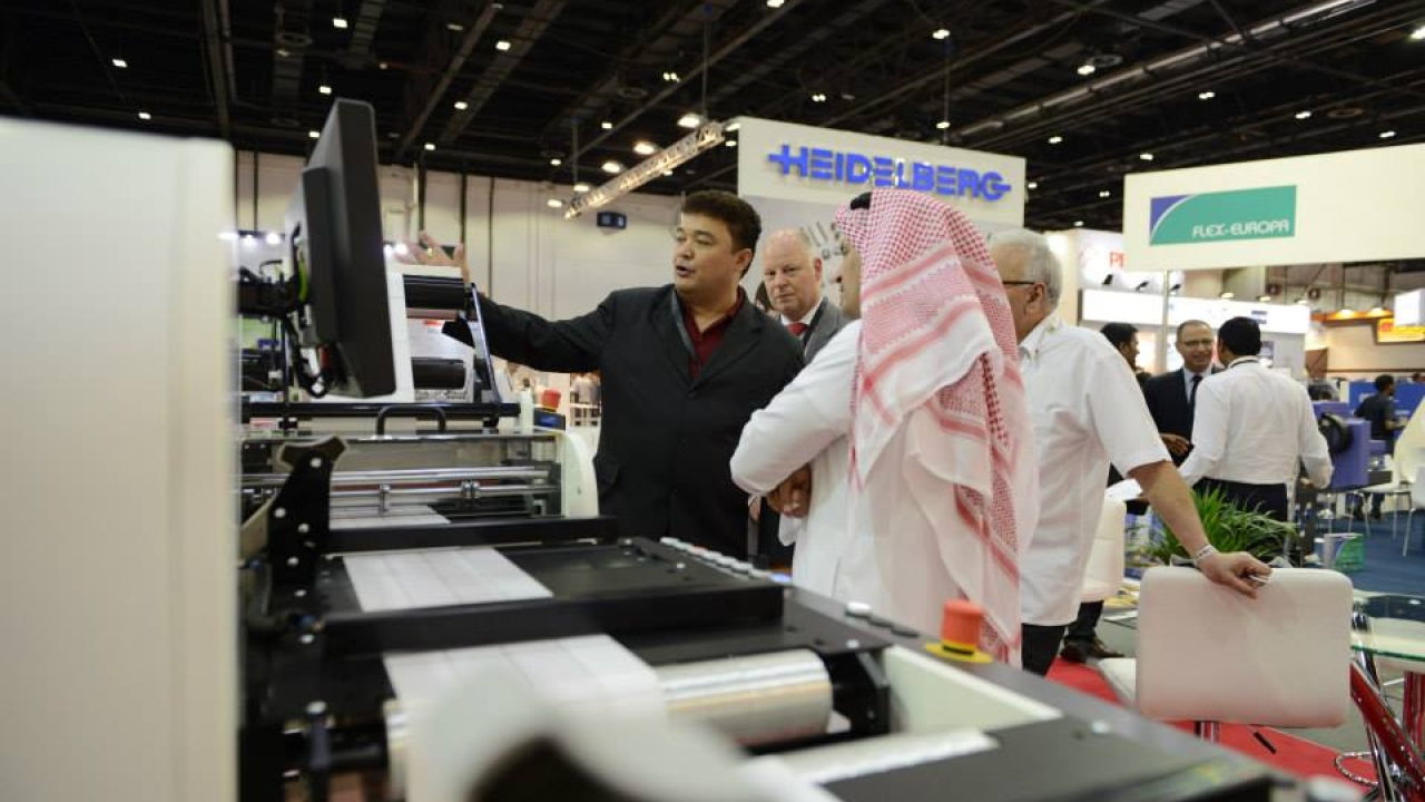  Business was doucted on the show floor at Gulf Print & Pack 2015