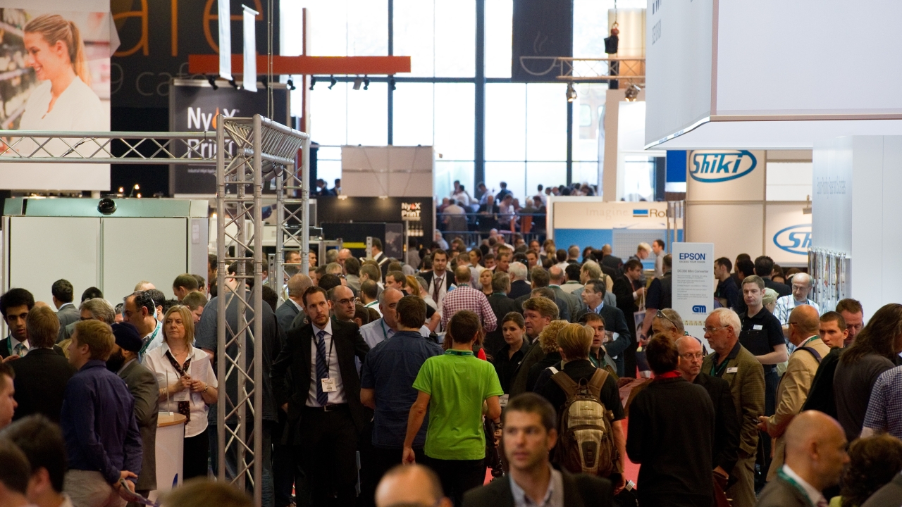 The show floor at Labelexpo Europe 2013