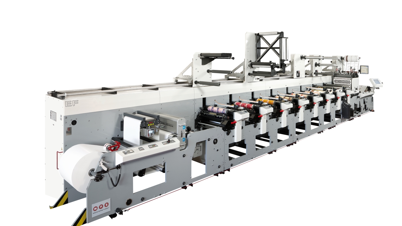 EF multi-substrate 8-color UV flexo press features iControl technology and more