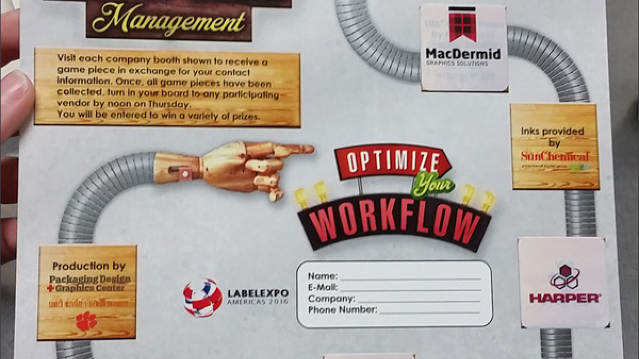 Flexo industry partners join forces through interactive game at Labelexpo Americas 2016