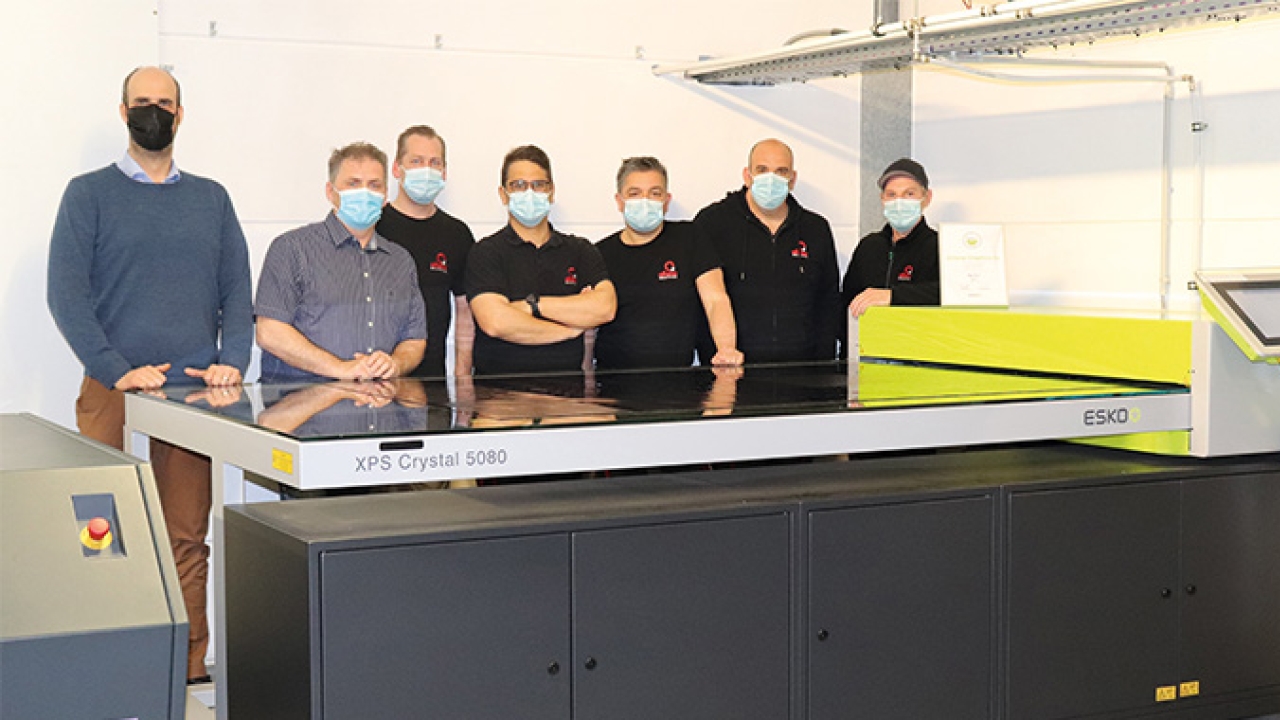 Esko has awarded a European pre-press company Athena Graphics ‘best in class’ platemaking certification