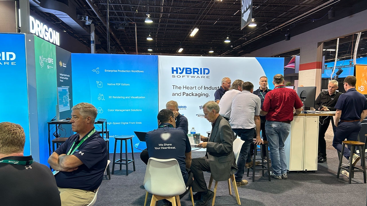 Hybrid Software booth at Labelexpo Americas