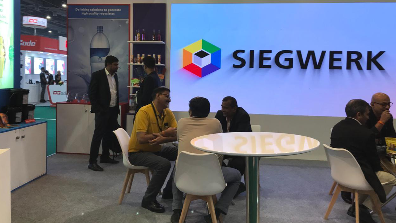 Siegwerk's booth at Labelexpo India