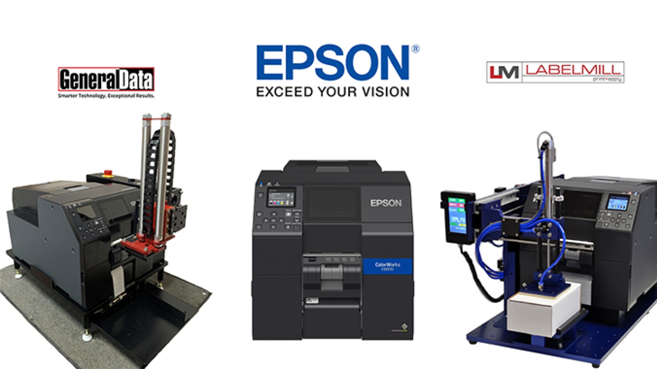 Epson has launched General Data PAC5 and LabelMill LM3612CTT label applicators designed specifically for the ColorWorks CW-C6000P Epson has launched General Data PAC5 and LabelMill LM3612CTT label applicators designed specifically for the ColorWorks CW-C6000P