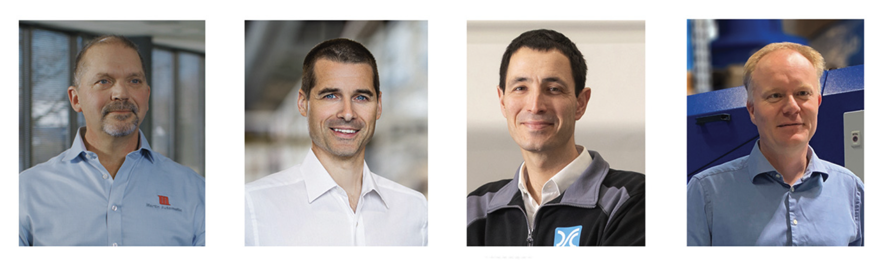 L-R: Gavin Rittmeyer, vice president of sales and marketing at Martin Automatic; Maxime Bayzelon, president of ETI Converting; Iñaki Larrea, CEO LemuGroup; and Karsten Kejlhof, CCO, Lundberg Tech.