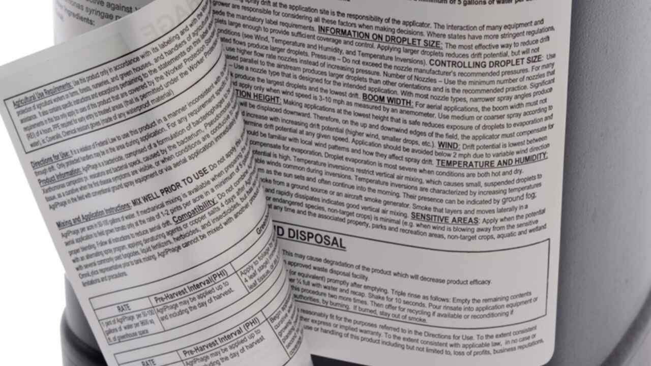 Peel and reseal label example