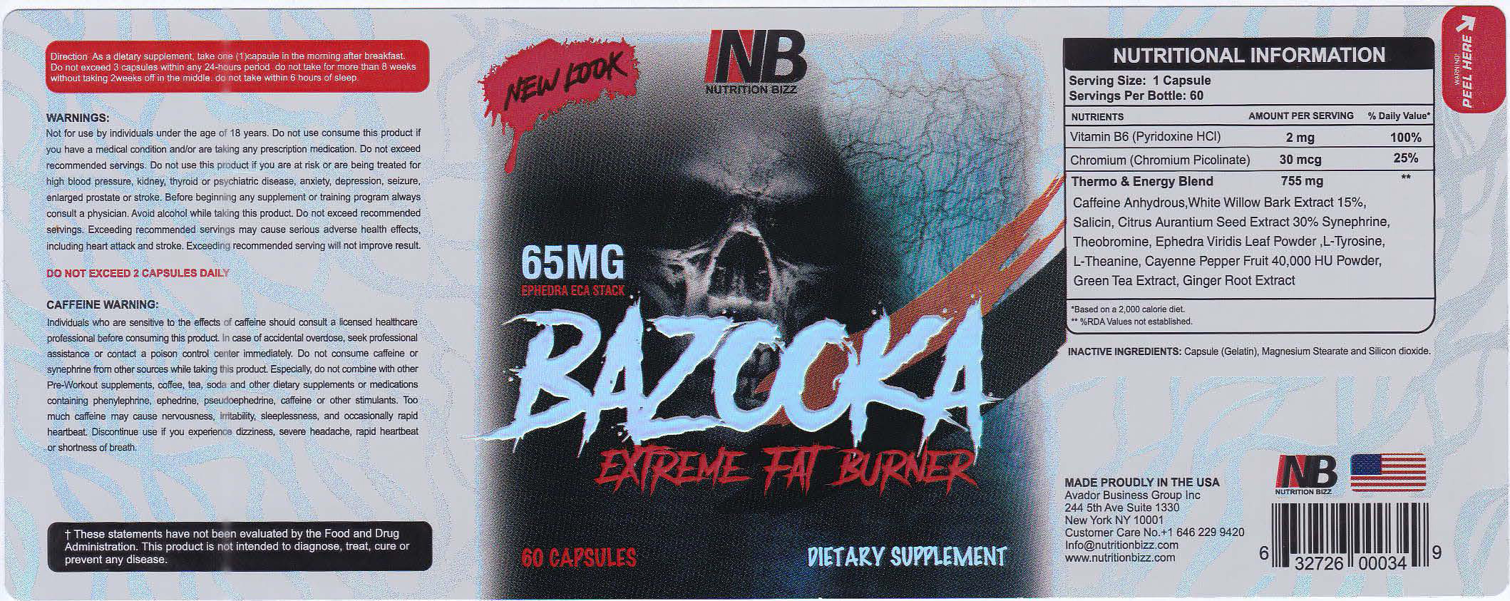 Letra Graphix PVT Ltd for Bazooka Extreme Fat Burner