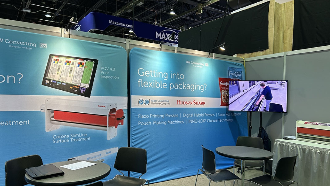 BW Converting booth at Labelexpo