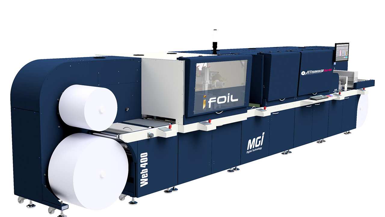 The JETvarnish 3D Web 400 machine