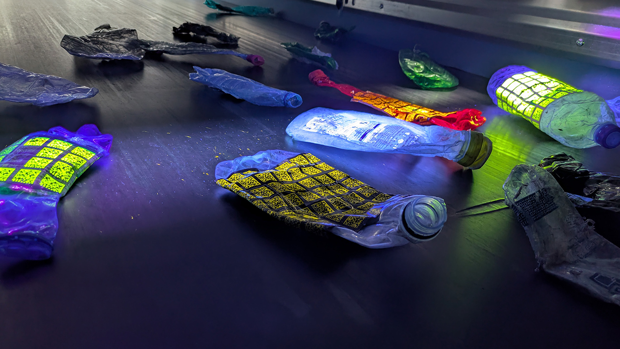 Empty plastic bottles