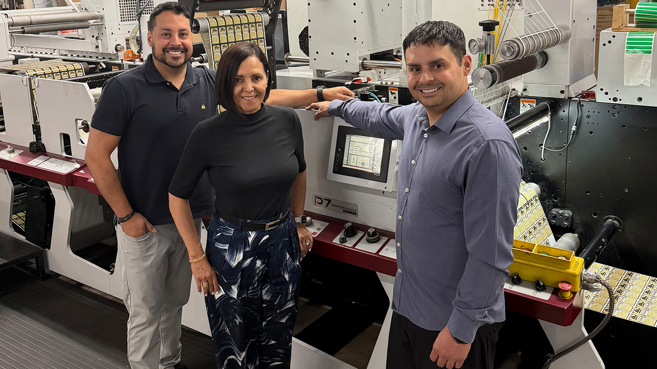 L-R: Marco De La Vega, Luly Solis and Christian De La Vega of Impression Label