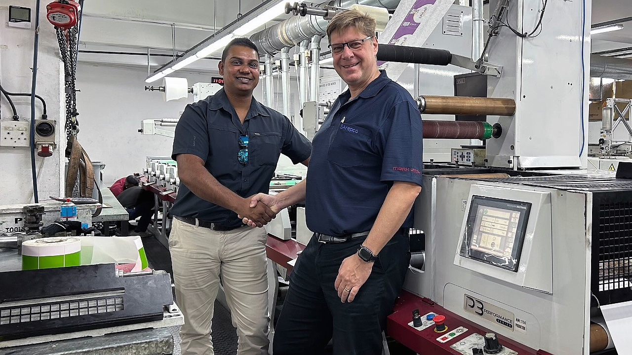 Trevor Nadar with Jacques Koekemoer, who carried out the system retrofit.
