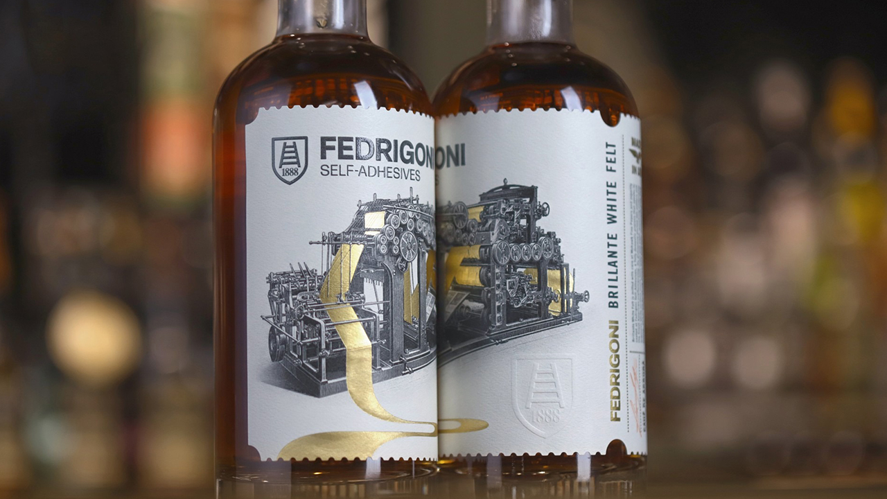 Fedrigoni wine bottle label