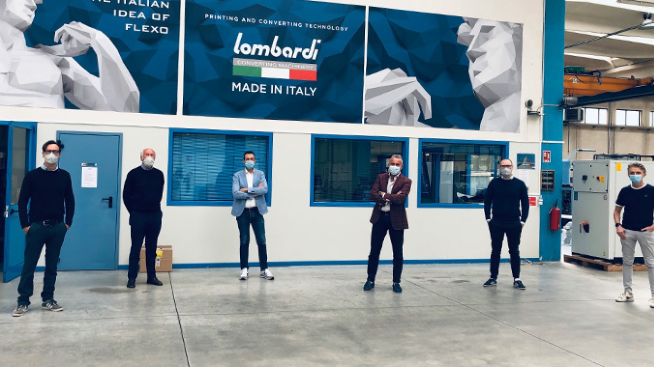 Riber Etichette and Lombardi worked closely together during the Covid-19 lockdown to maintain production Riber Etichette and Lombardi worked closely together during the Covid-19 lockdown to maintain production