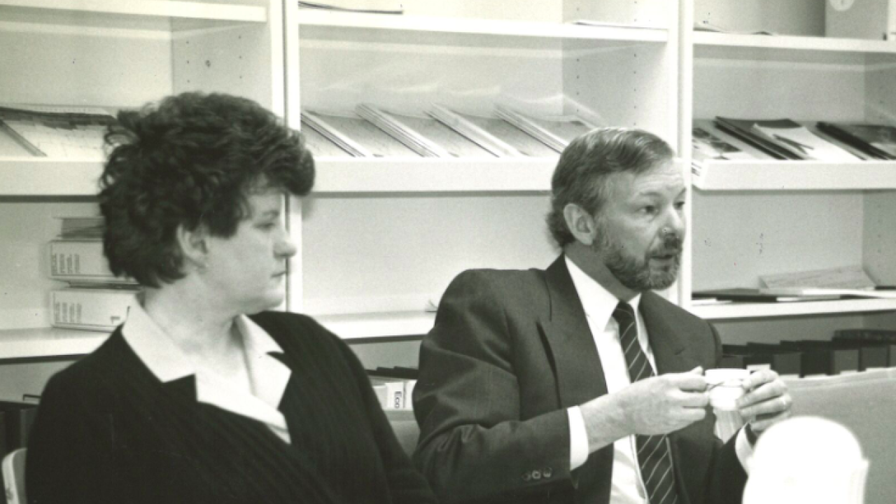 Mike Fairley with his wife Pat, who also played a key role in the early days of Labels & Labeling Mike Fairley with his wife Pat, who also played a key role in the early days of Labels & Labeling