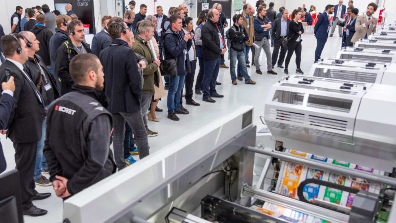 The innovations were unveiled at Bobst’s facility in Florence The innovations were unveiled at Bobst’s facility in Florence