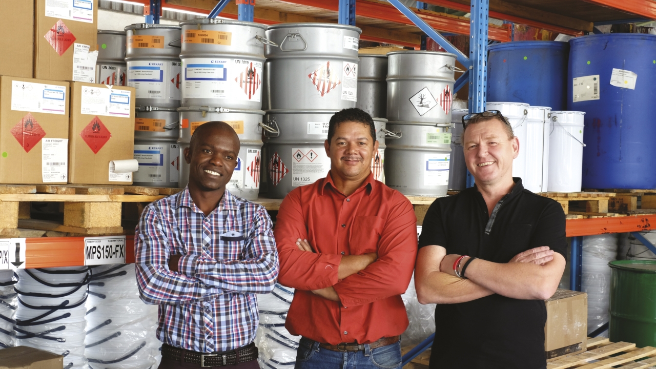 Pictured (from left): Primary Colour directors Jambo Sekgobela, Deon Cupido and Jason Jones