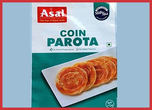 Three-side sealed pouch packaging structure for Asal Coin Parota