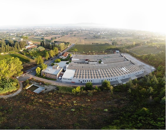 Aerial view of the Be Packaging headquarters in Benevento (Campania – Italy)