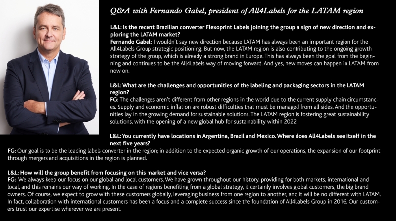 Q&A with Fernando Gabel, president of All4Labels for the LATAM region