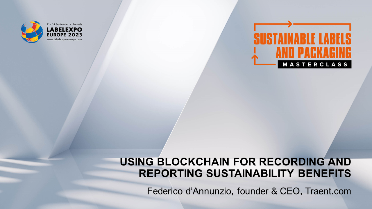 Using blockchain for recording and reporting sustainability benefits | Labels & Labeling