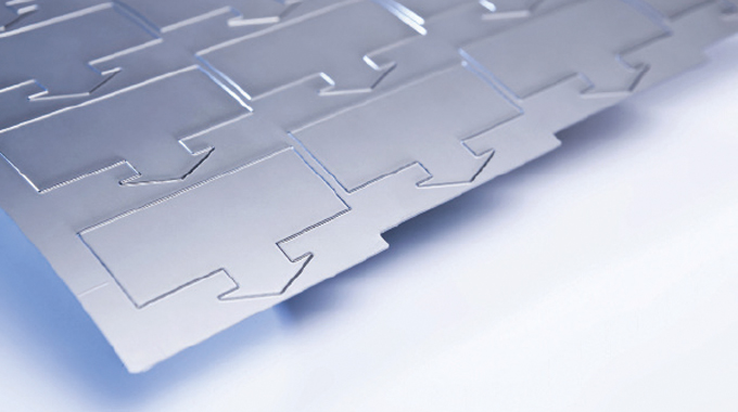 Figure 1.2 - Typical flexible die-cutting shim Source- Wink