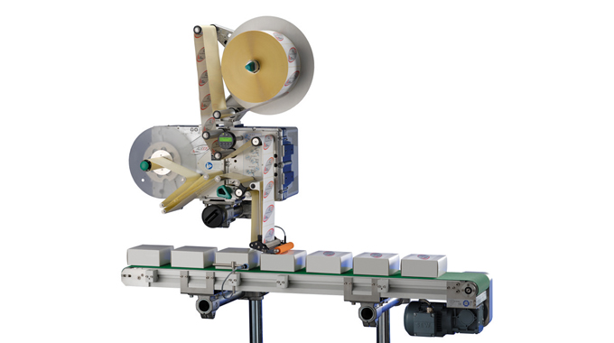 Figure 1.3 - An Accraply label applicator that can be integrated into existing packaging lines