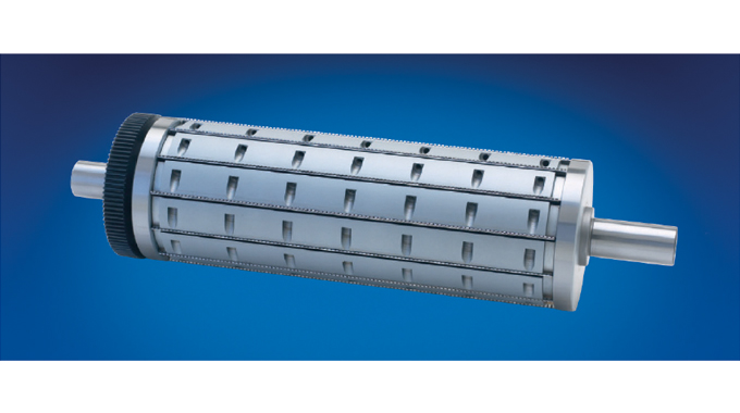 Figure 1.8 - A (cross) perforation cylinder/sheeter. Source- RotoMetrics Figure 1.8 - A (cross) perforation cylinder/sheeter. Source- RotoMetrics