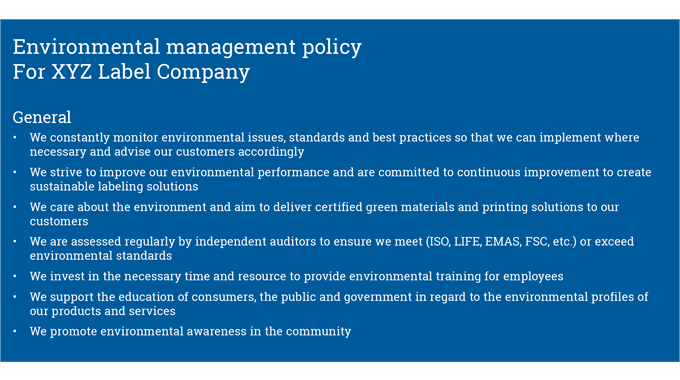 Figure 1.8 - General environmental management principles by which a converter may choose to operate