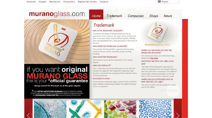 Figure 10.7 - Trademark protection and authentication via a label can be backed up by an informative website
