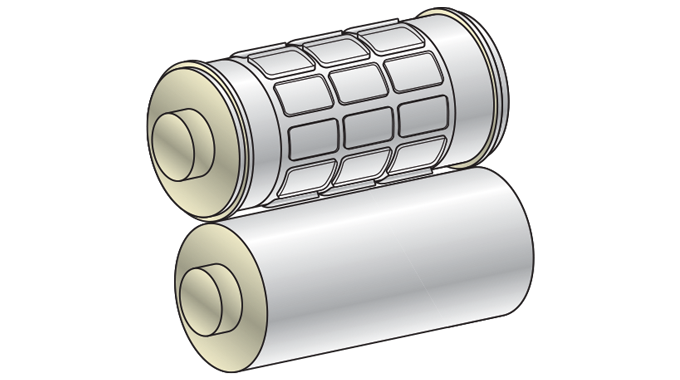 Figure 2.22 - Rotary die and anvil roller